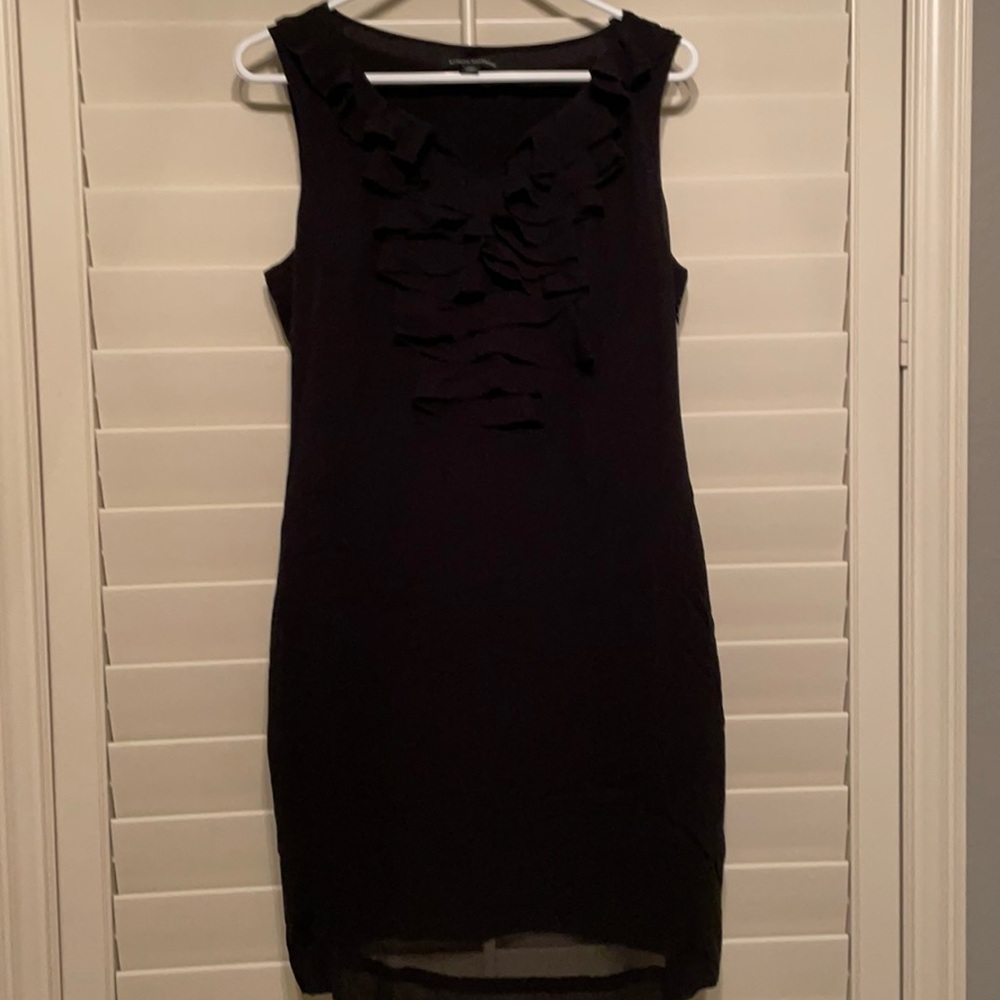 Black Ruffled Banana Republic Dress